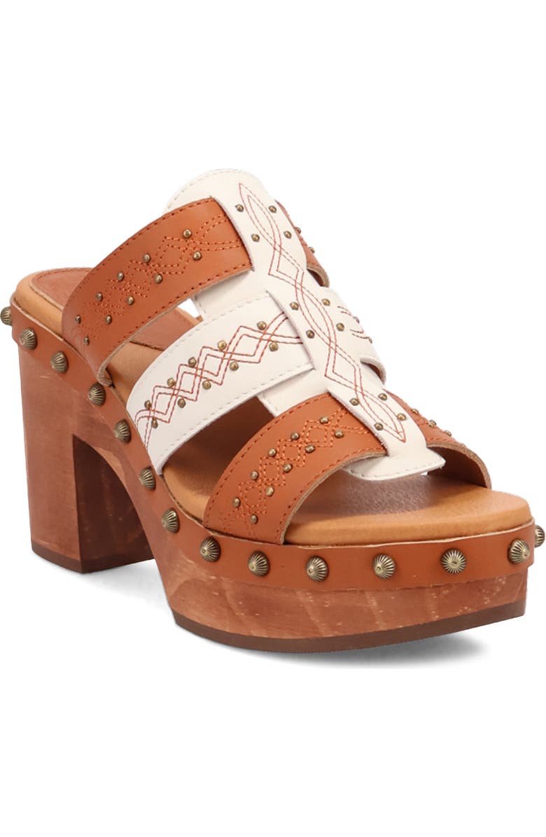 Dingo Chateau Platform Wedge Sandal, Main, color, Russet