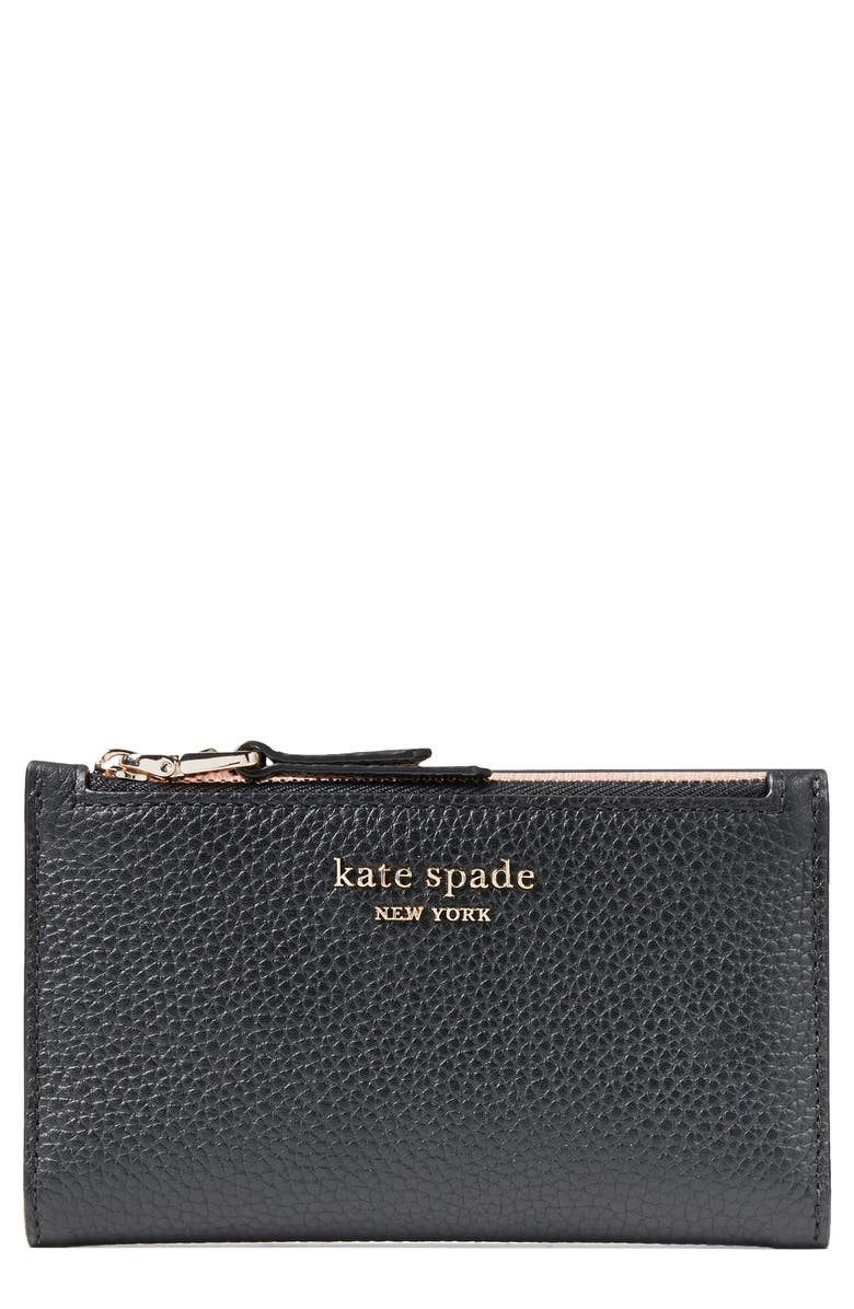 Kate Spade New York small roulette slim bifold wallet, Main, color,