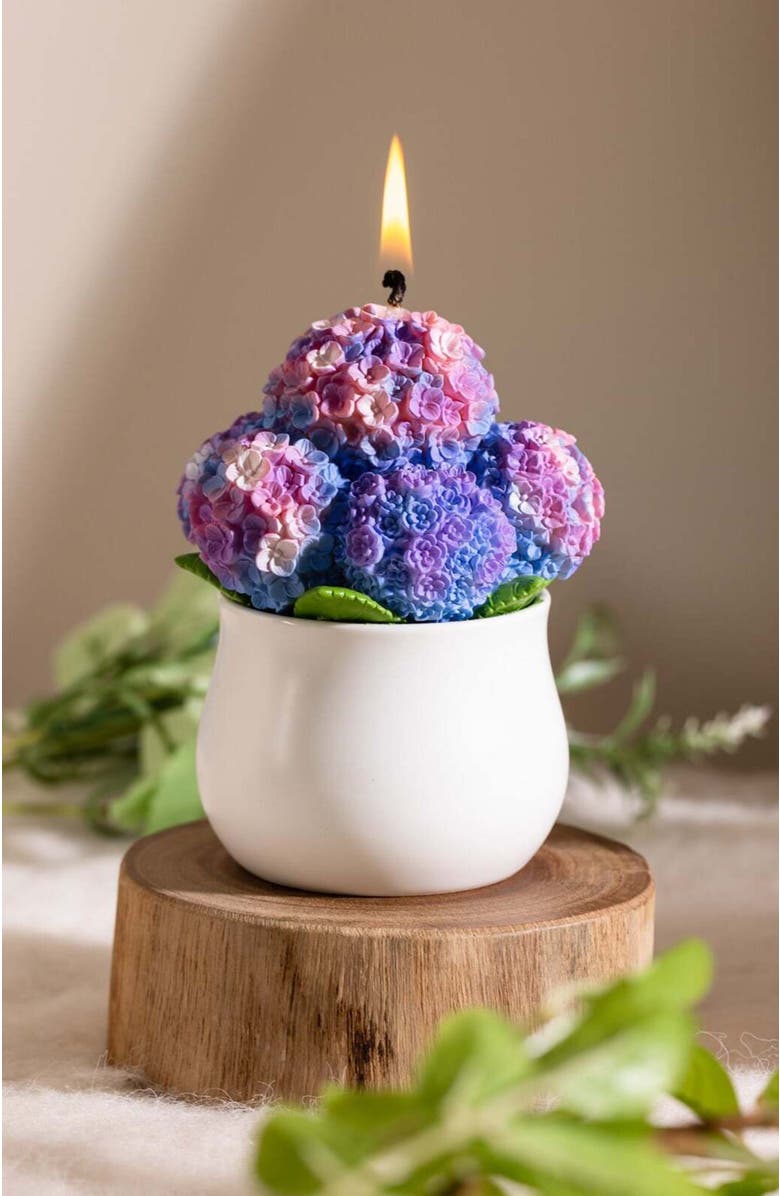 Southlake gifts Hydrangea Flower Candle, Alternate, color, Violet