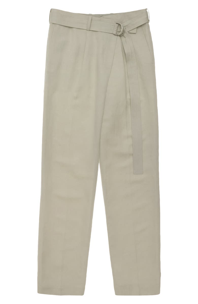 Helmut Lang Belted Faux Wrap Pants, Alternate, color, 