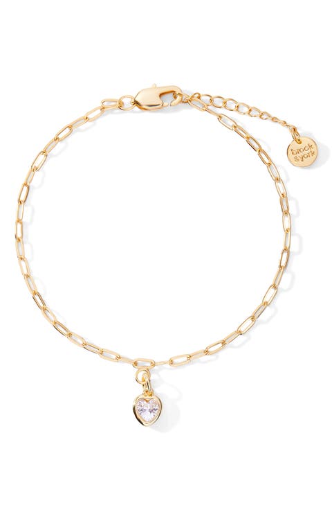 Mackenzie Heart Birthstone Bracelet