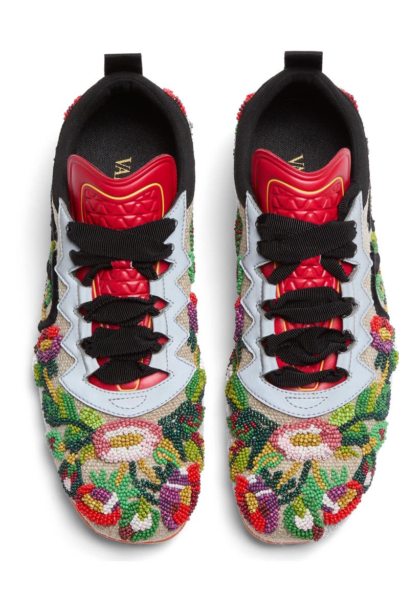 Valentino Garavani Chromathon Beaded Sneaker, Alternate, color,