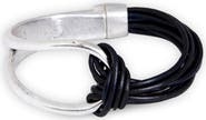 SAACHI Knotted Leather Bracelet