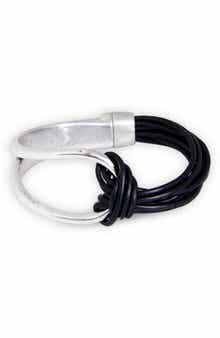 Knotted Leather Bracelet