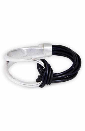 Knotted Leather Bracelet
