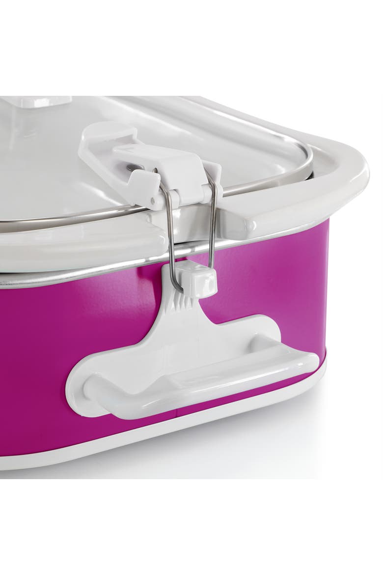 3.5 Quart Casserole Slow Cooker with 3 Temperature Settings in Purple, Alternate, color, Purple