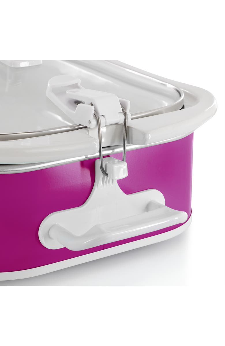 Megachef 3.5 Quart Casserole Slow Cooker with 3 Temperature Settings in Purple, Alternate, color, Purple