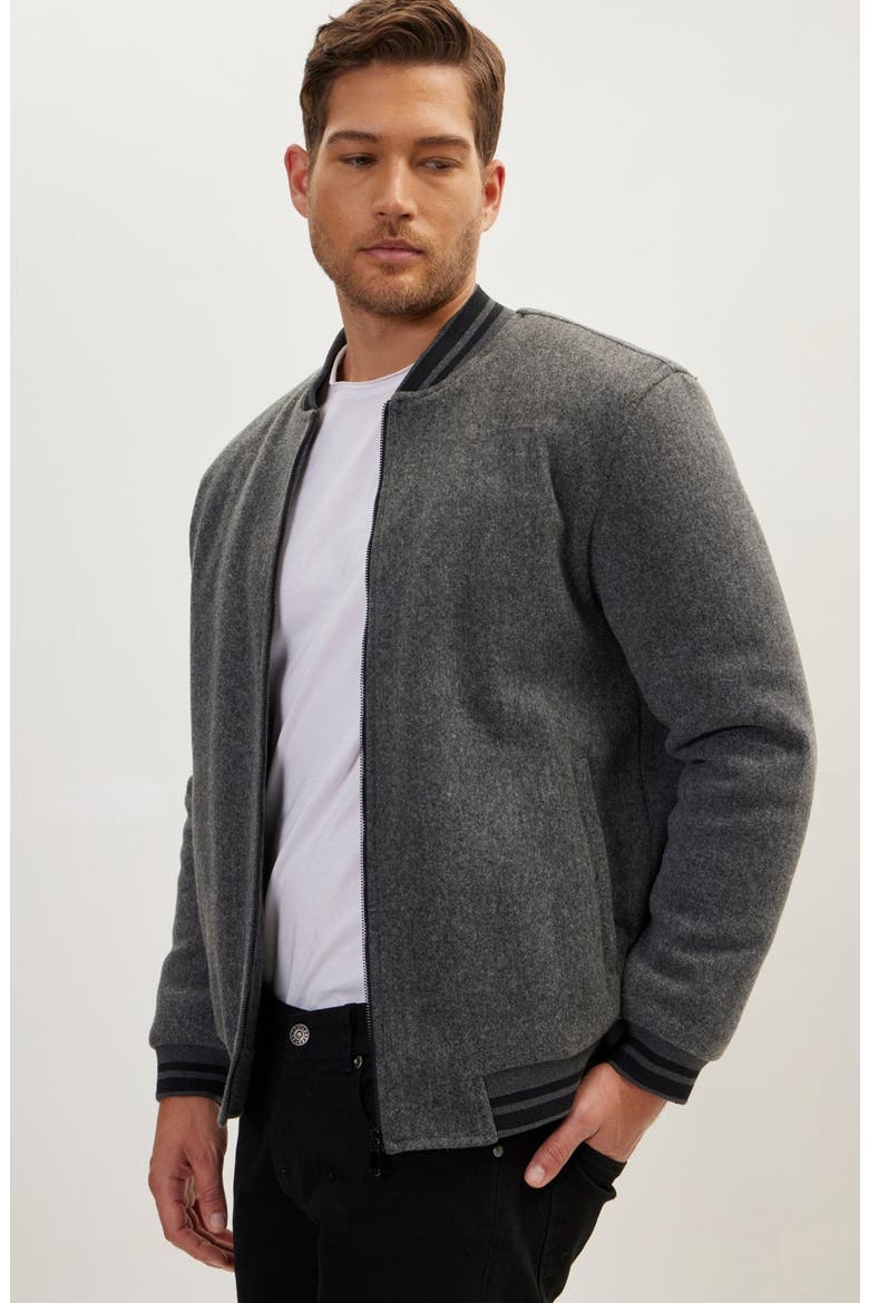 Bomber Jacket, Alternate, color, ANTHRACITE