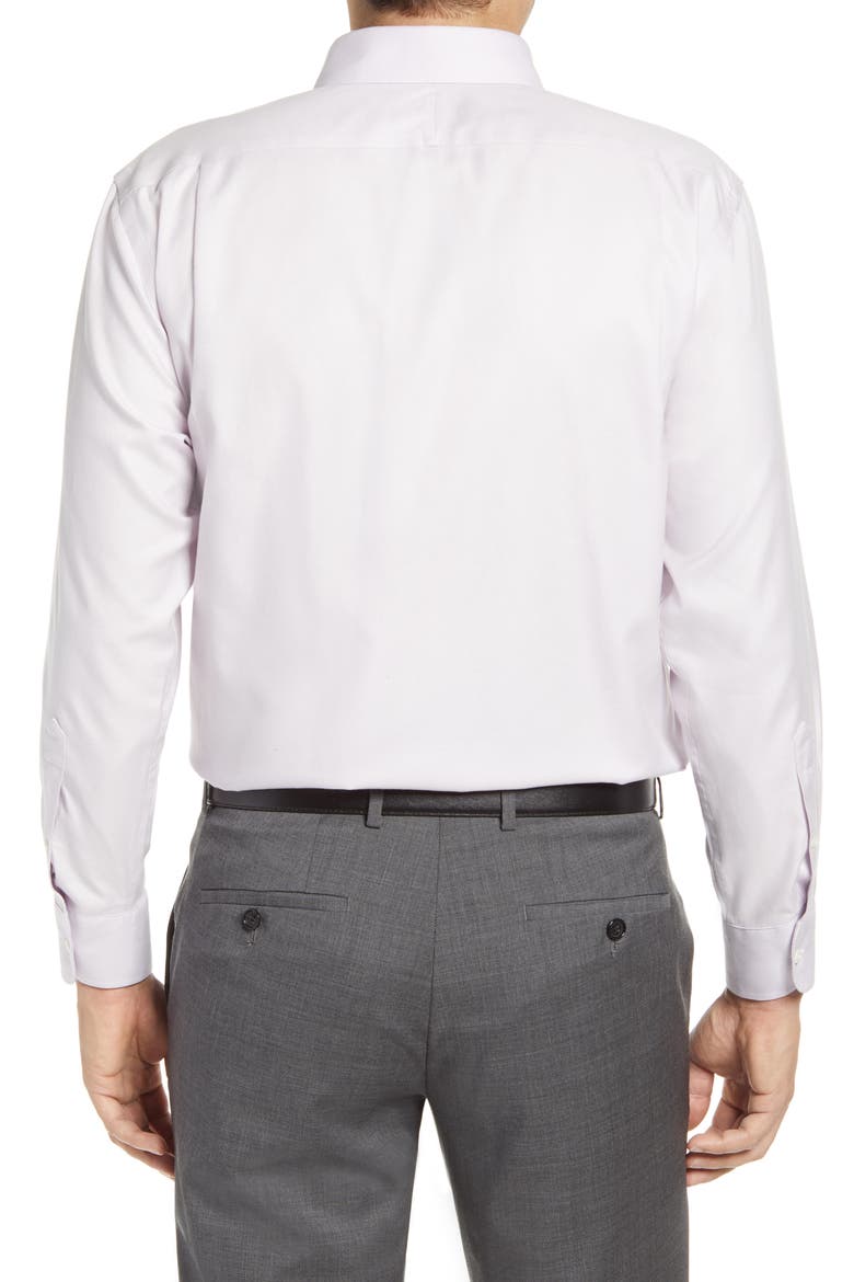 Traditional Fit Non-Iron Solid Stretch Dress Shirt, Alternate, color, LAVENDER