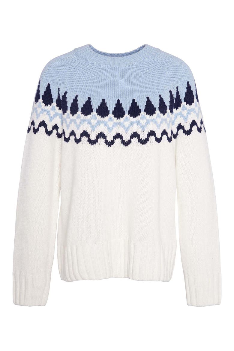 Kingsford Fair Isle Sweater, Alternate, color, ECRU WHITE