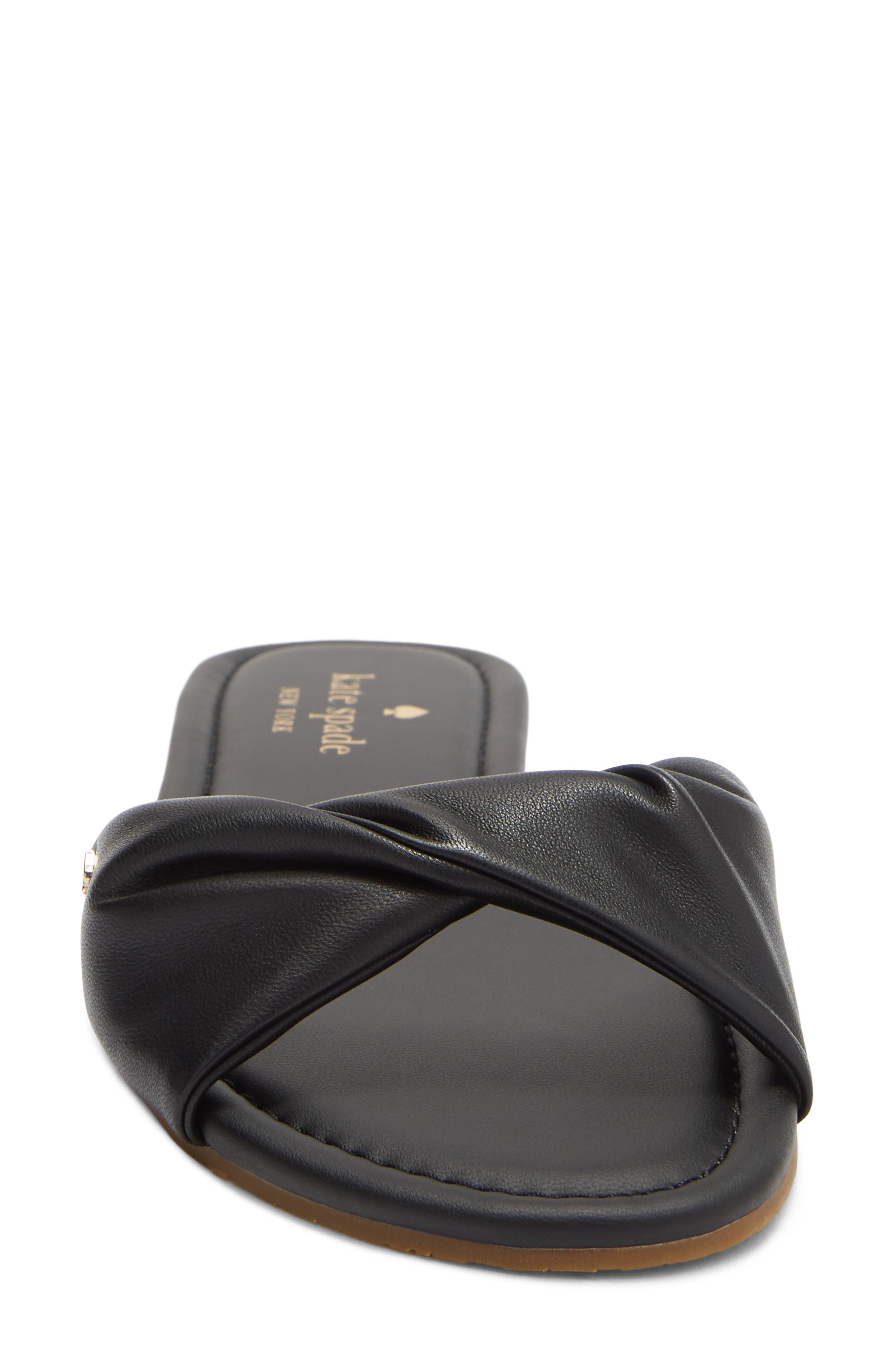 Kate Spade New York miley slide sandal, Alternate, color, Black