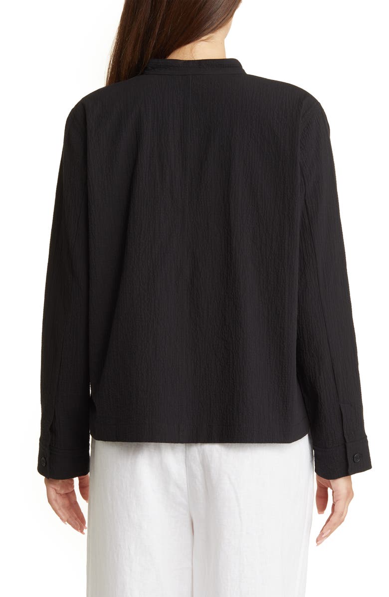 Eileen Fisher Mandarin Collar Jacket, Alternate, color,