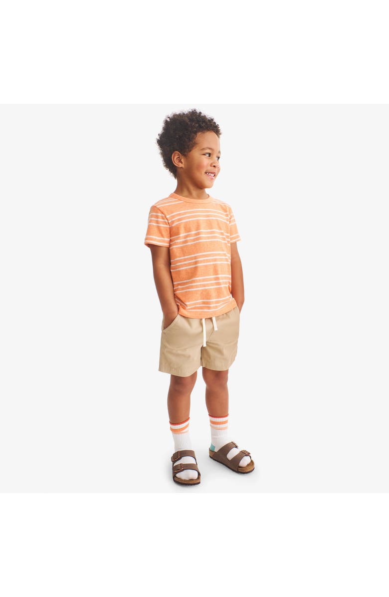 Primary Kids Stretch Chino Drawstring Short, Alternate, color, Light Khaki