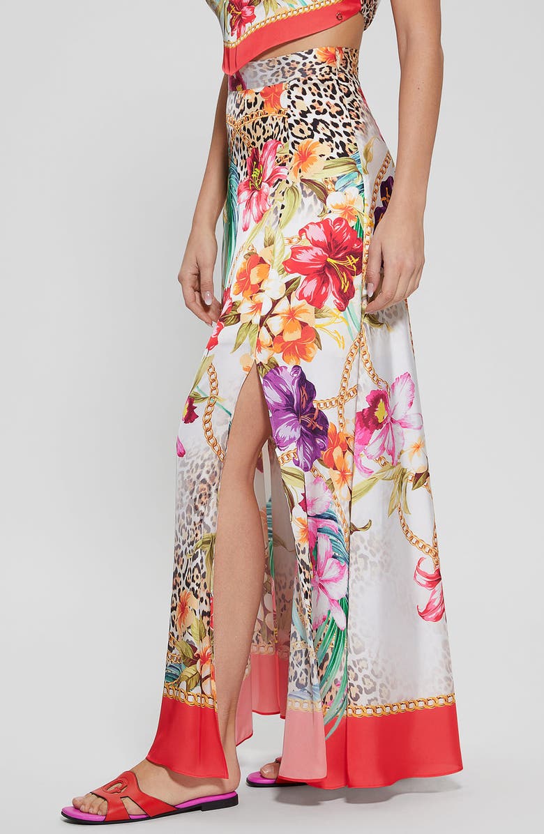 GUESS Dora Floral Skirt, Alternate, color, 