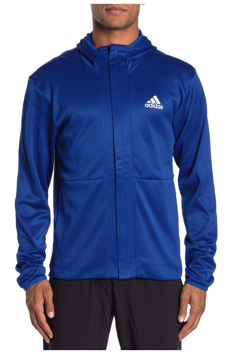 adidas Zip-Up Hoodie, Alternate, color,