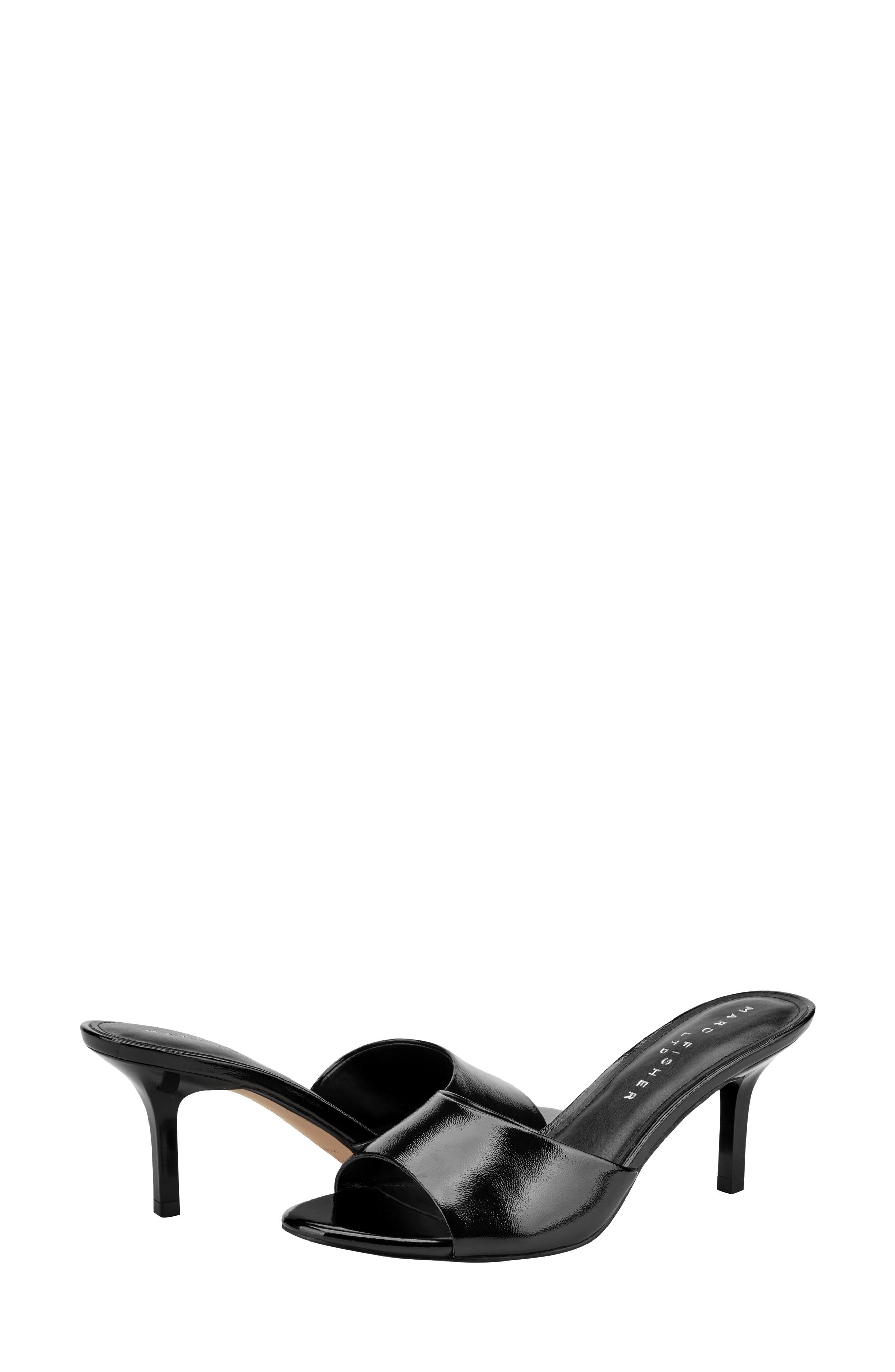 Marc Fisher LTD Finny Slide Sandal, Alternate, color, Black