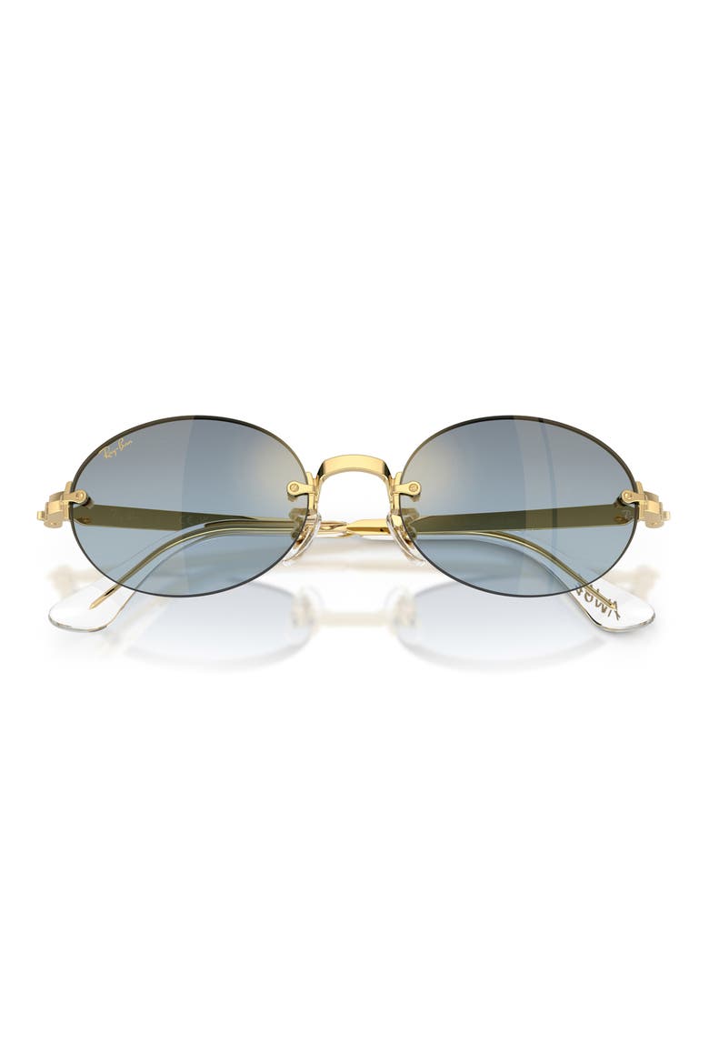 x A$AP Rocky 54mm Gradient Oval Sunglasses, Alternate, color, ARISTA / BLUE DARK GREY