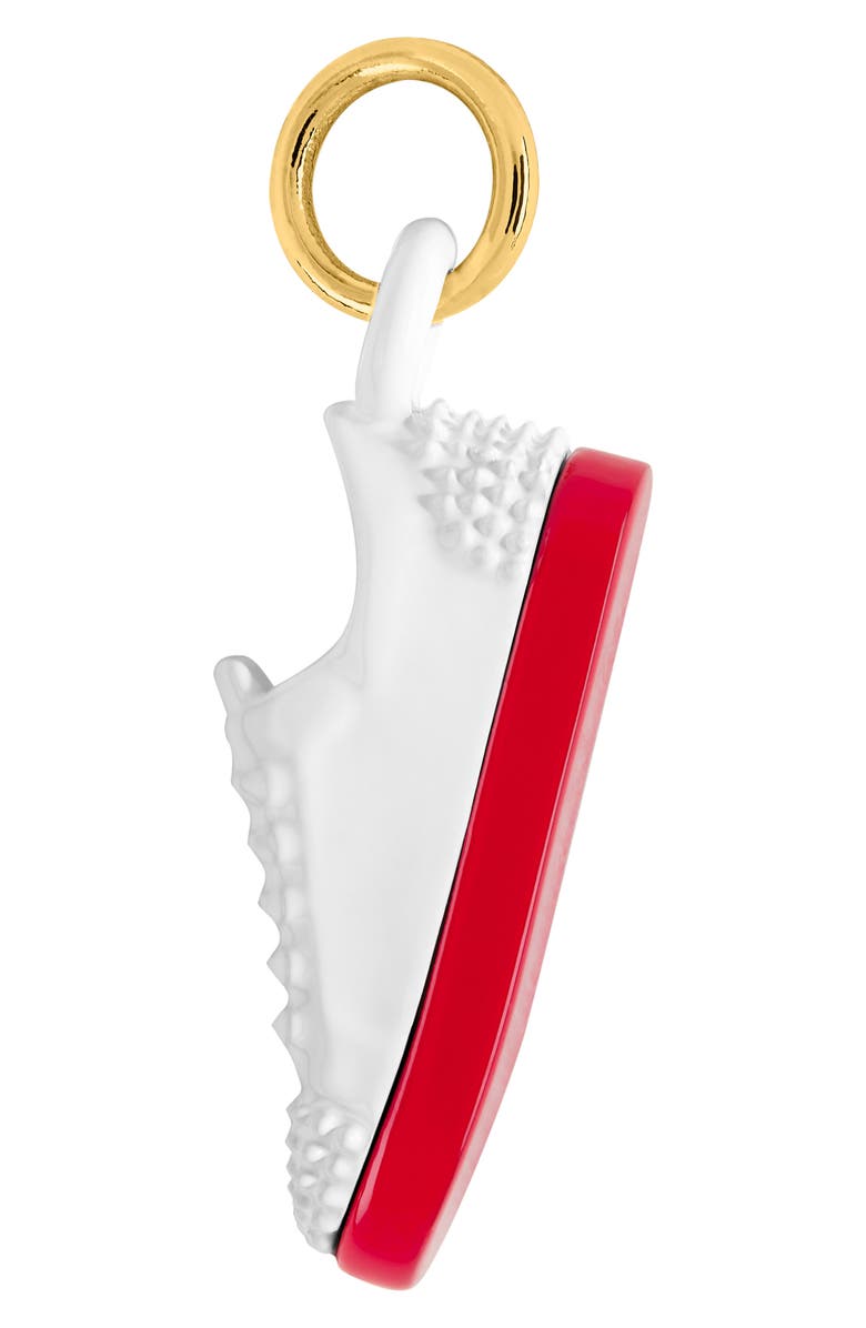 Christian Louboutin So Glow Rouge Louboutin Lipstick Charm, Main, color, 