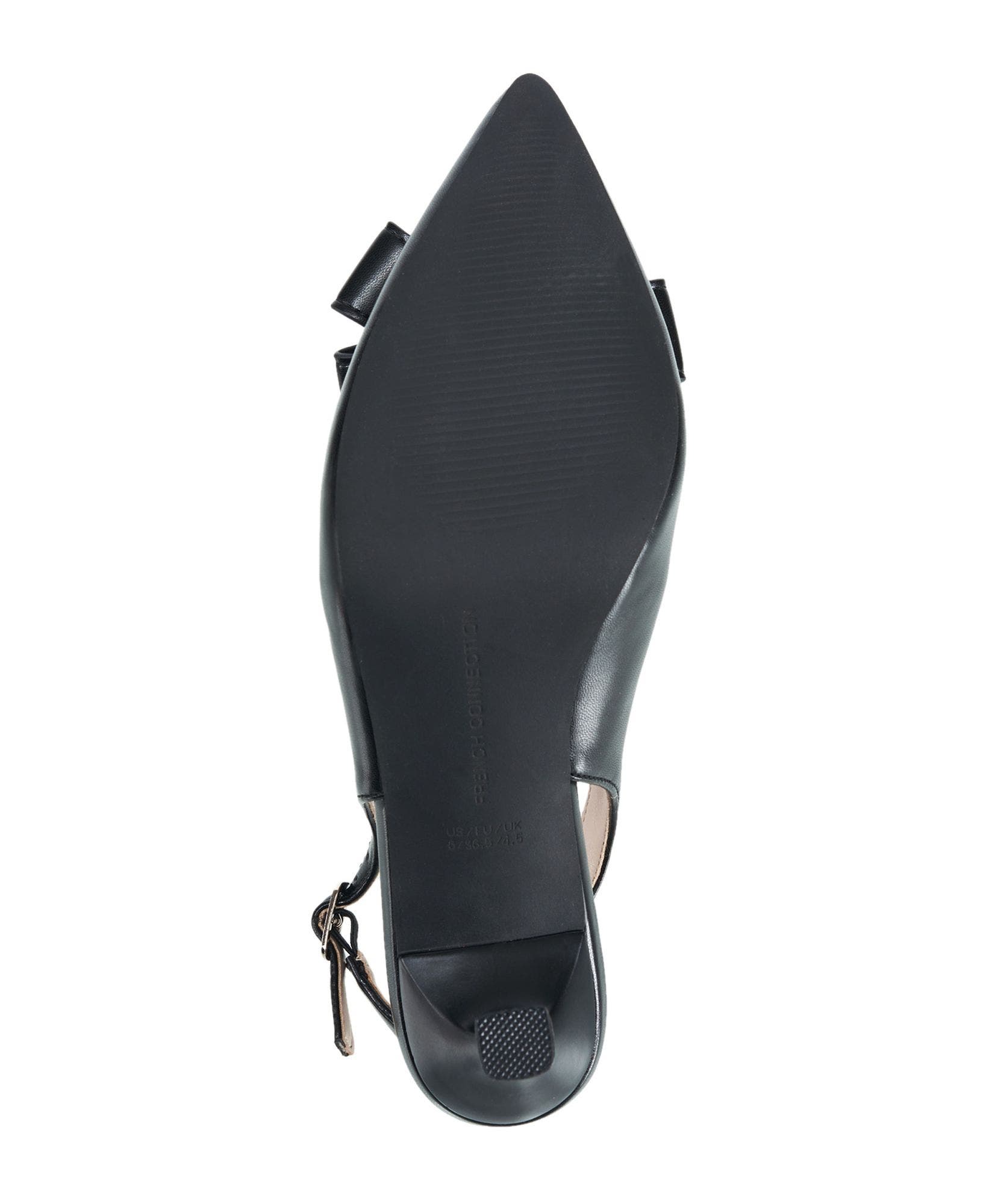 Brinton Oversized Bow Kitten Heel, Alternate, color, BLACK