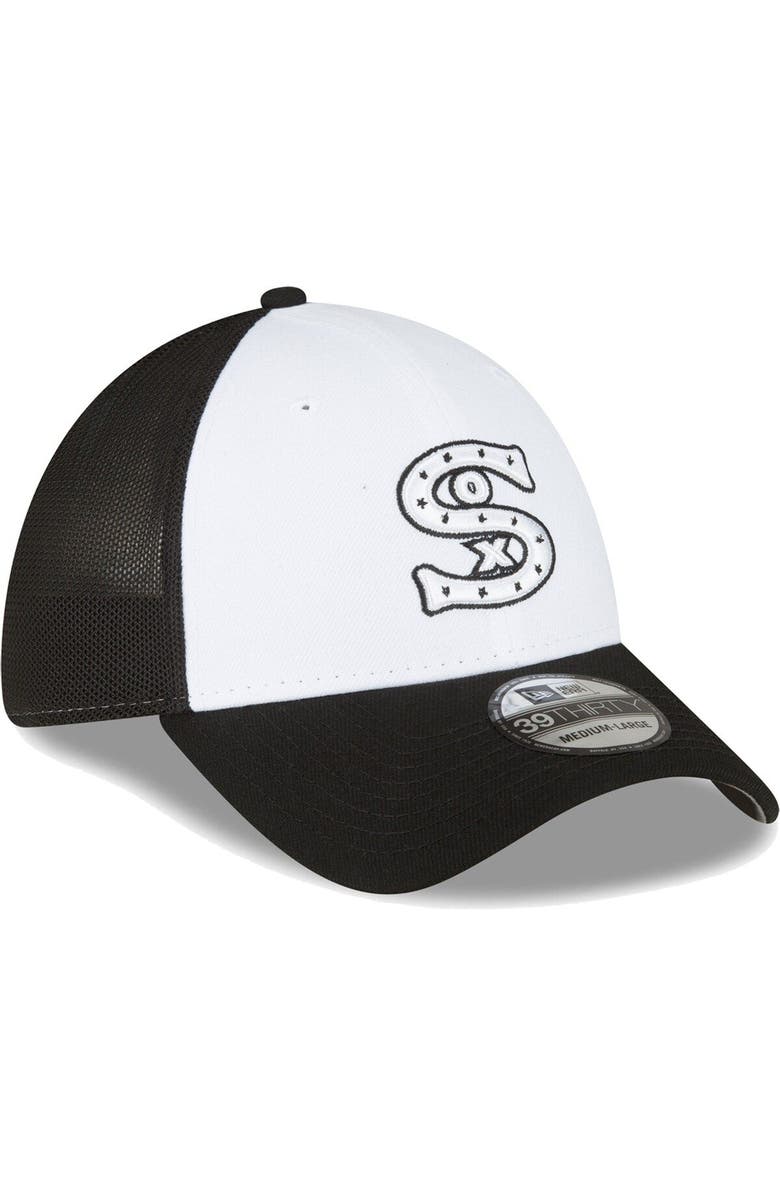 New Era Men's New Era Black/White Chicago White Sox 2023 On-Field Batting Practice 39THIRTY Flex Hat, Alternate, color, White
