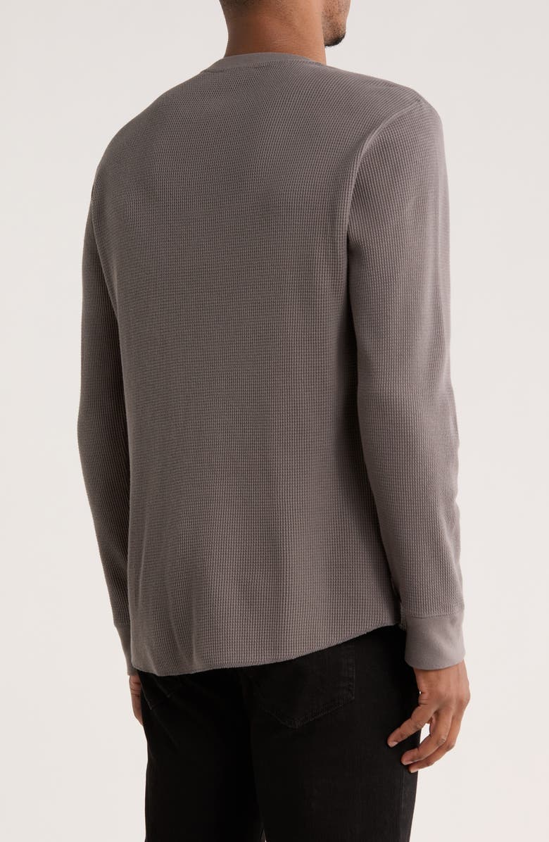 Vince Crewneck Cotton Thermal Sweater, Alternate, color, Iron