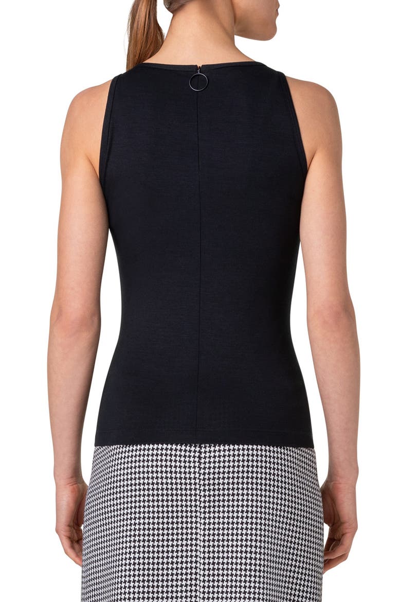 Sleeveless Knit Top, Alternate, color, BLACK