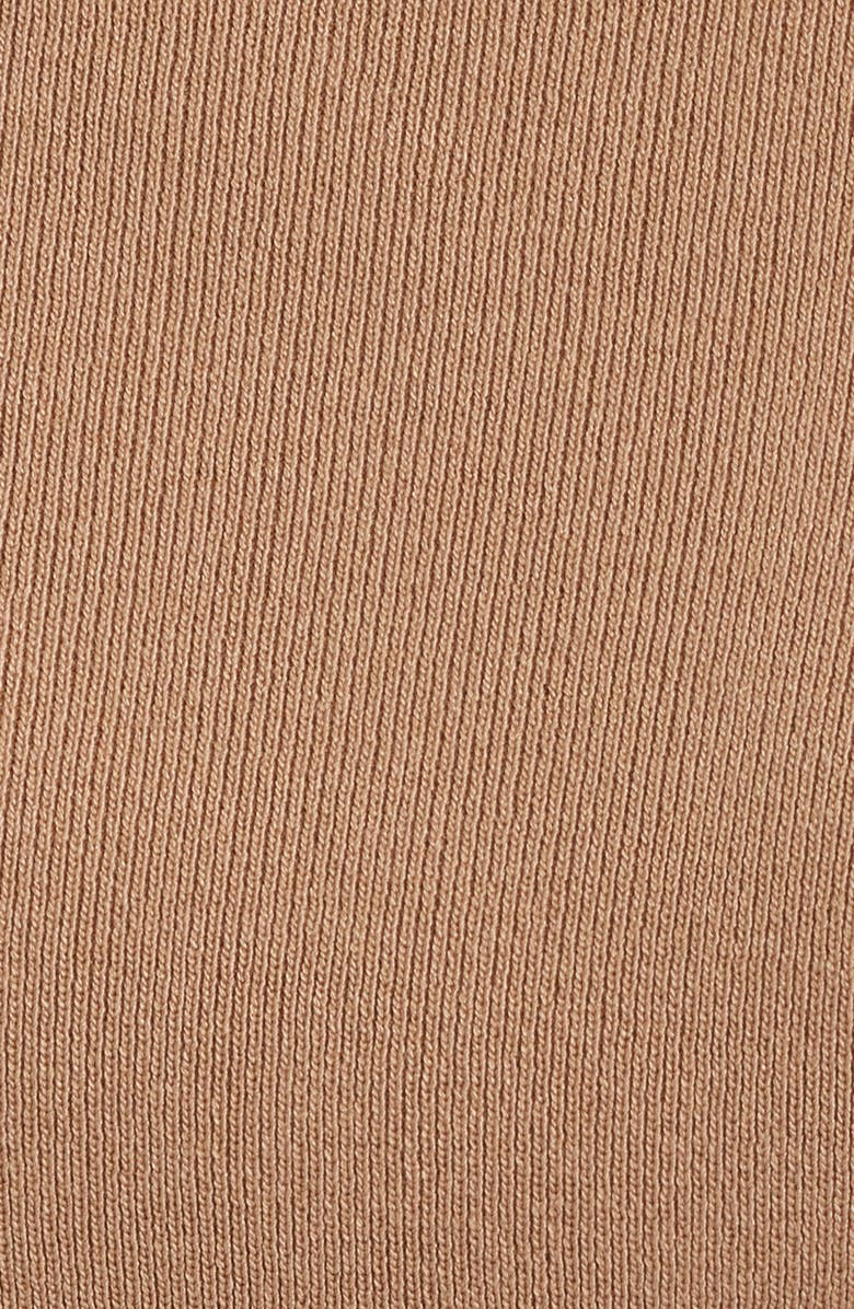 Anne Klein Short Sleeve Turtleneck Sweater, Alternate, color, Light Coffee