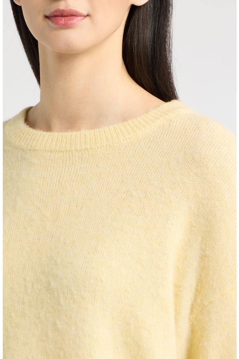 Haidyn Crewneck Sweater, Alternate, color, YELLOW