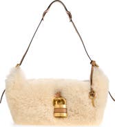 Chloé Paddington Genuine Shearling & Leather Shoulder Bag