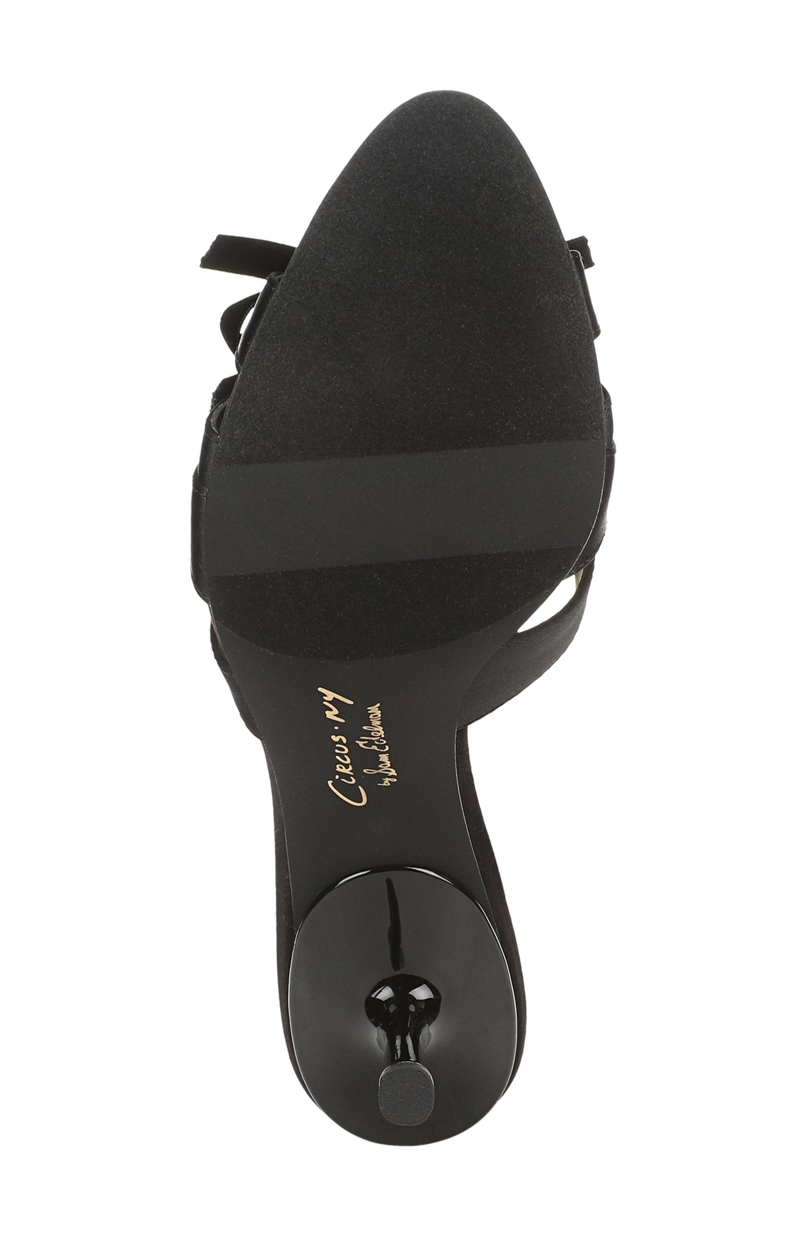 Nora Bow Sandal, Alternate, color, BLACK