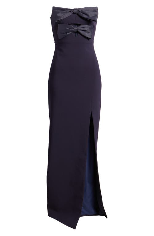 Likely Bea Strapless Gown In Navy