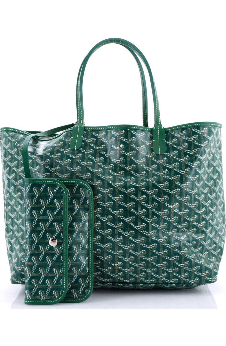 Pre-Owned Goyard Saint Louis Tote Coated Canvas PM, Alternate, color, Green