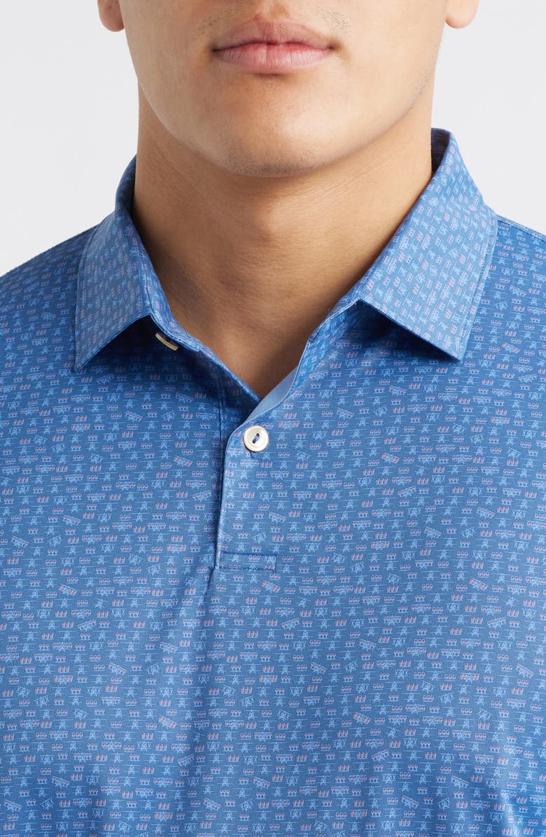 Peter Millar Featherweight Flights Performance Polo, Alternate, color, Windsor Blue