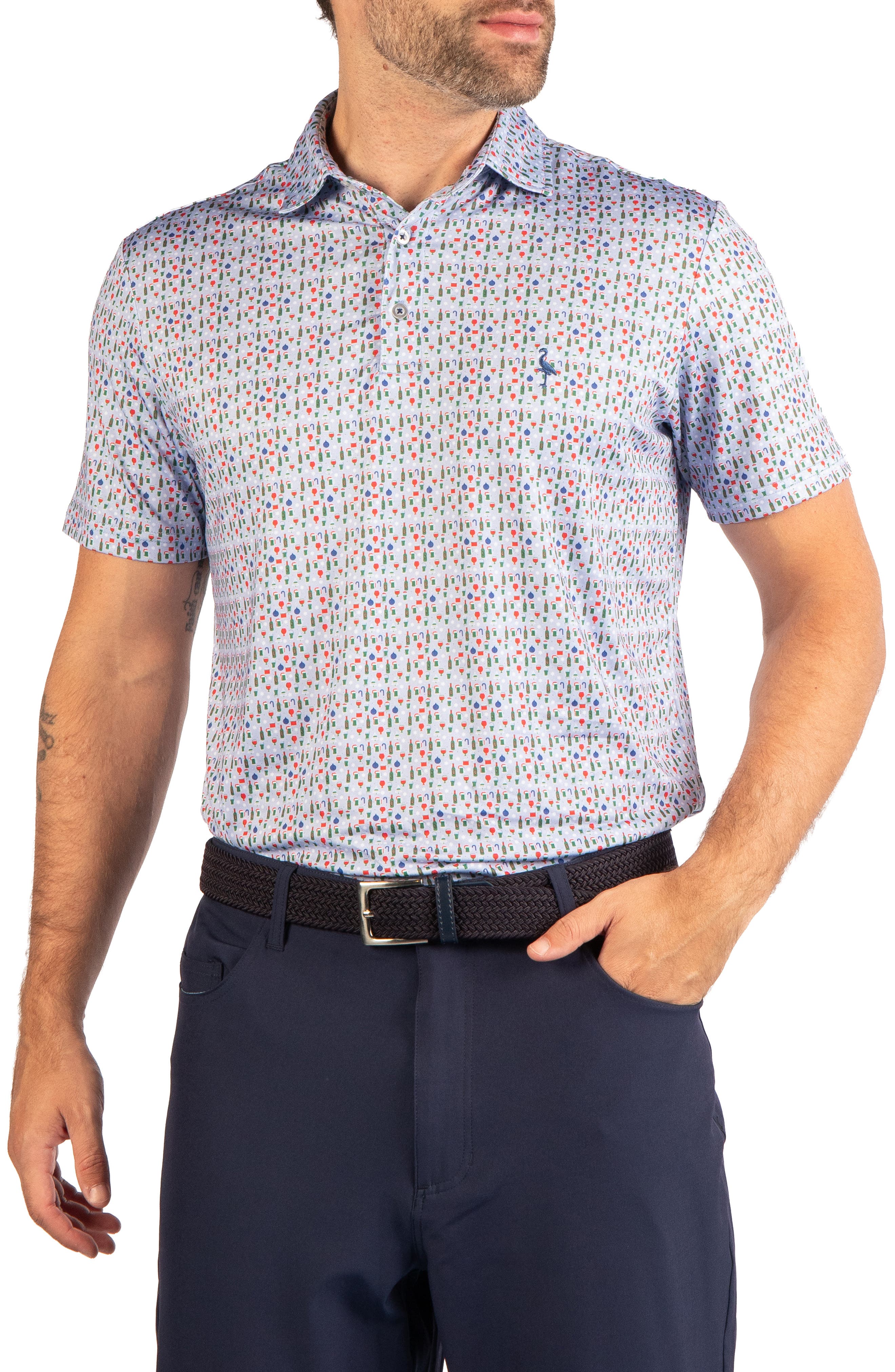 Holiday Happy Hour Performance Polo