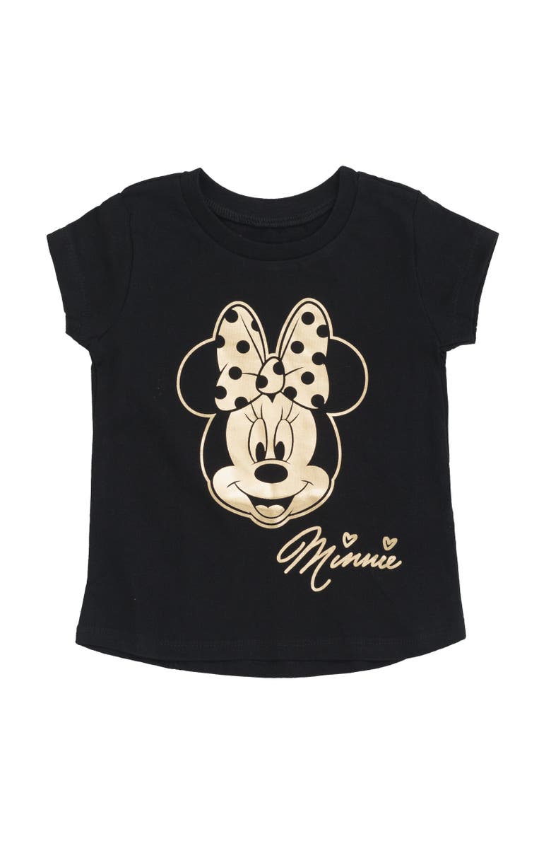 Disney T-Shirt & Tulle Skirt Set, Alternate, color, Minnie Mouse Black