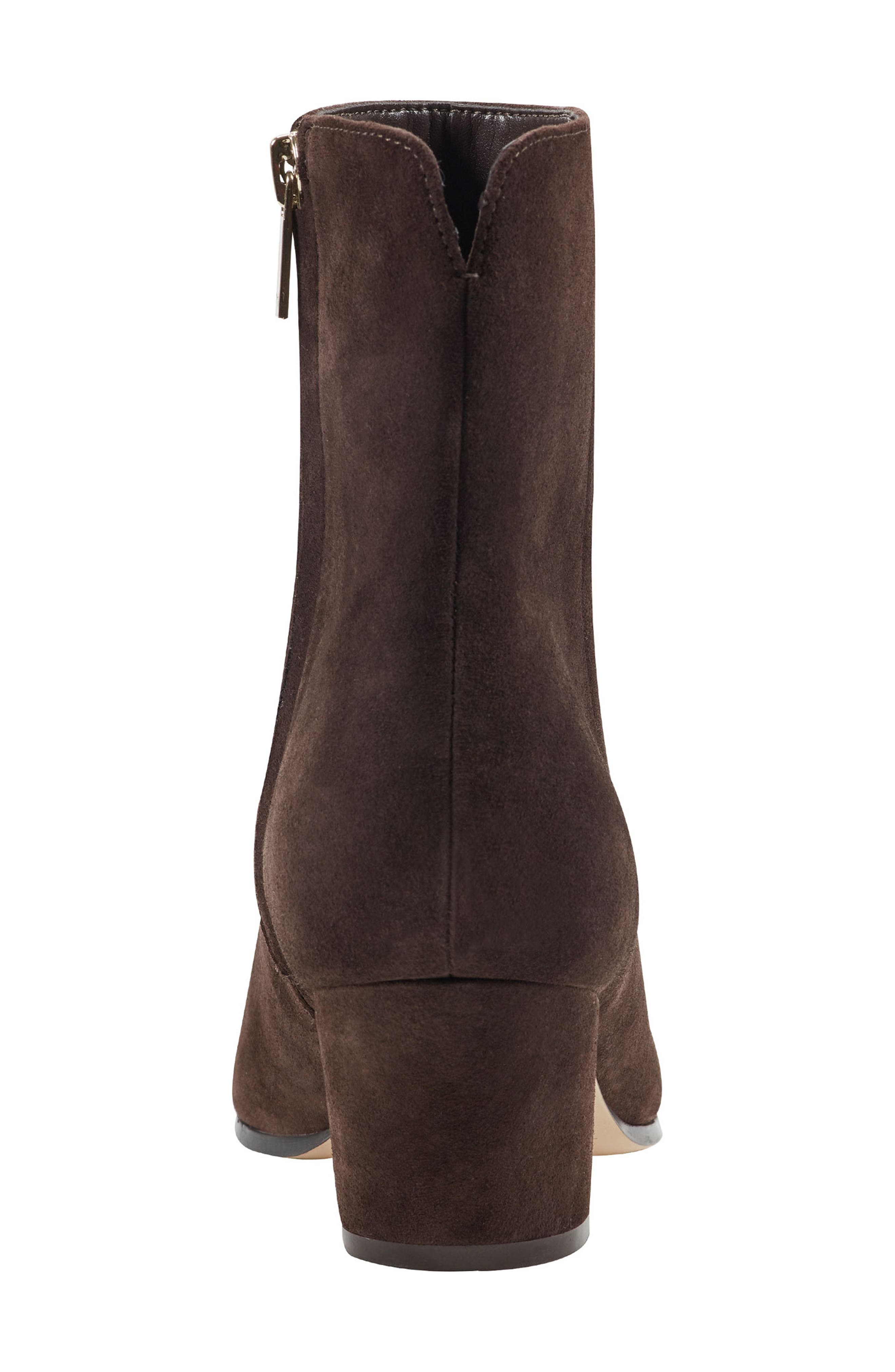 Marc Fisher LTD Mavey Pointed Toe Bootie, Alternate, color, Dark Brown