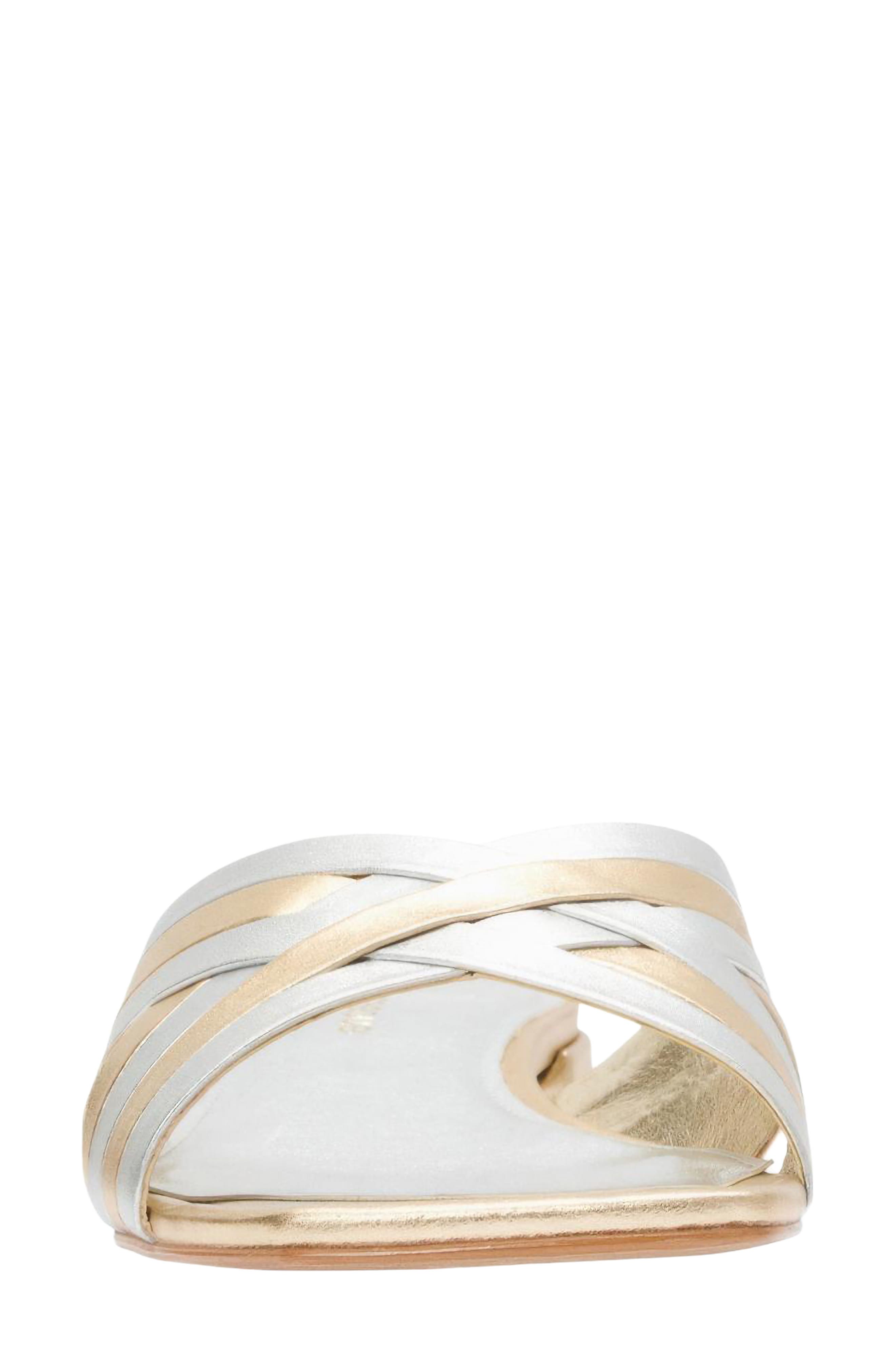 Jordan Slide Sandal, Alternate, color, METALLIC LEATHER