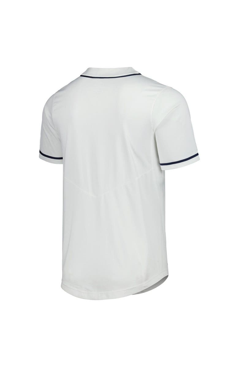Nike Men's Nike White Ole Miss Rebels Full-Button Replica Baseball Jersey, Alternate, color, White