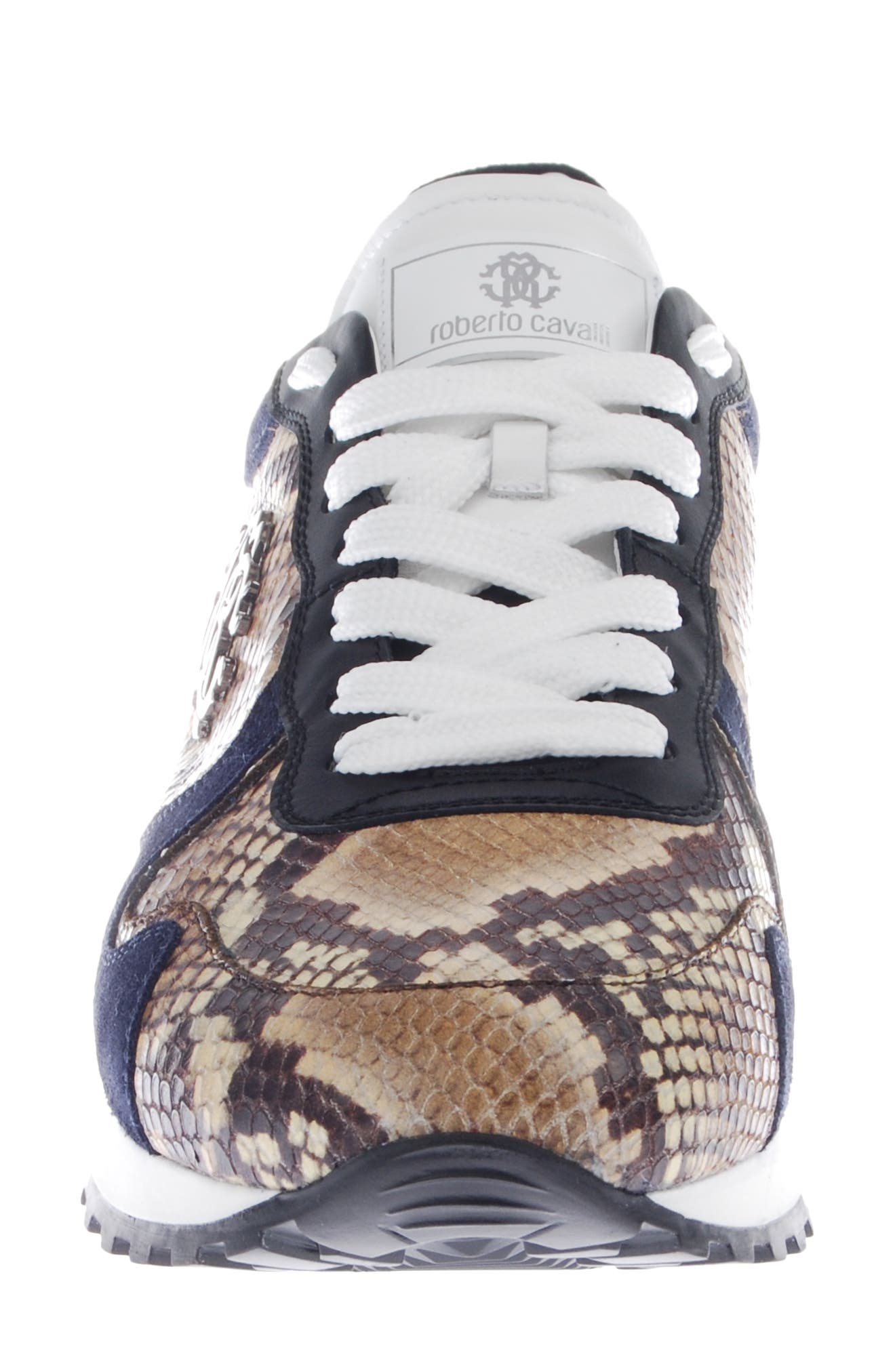 Roberto Cavalli Snake Print Sneaker, Alternate, color, 
