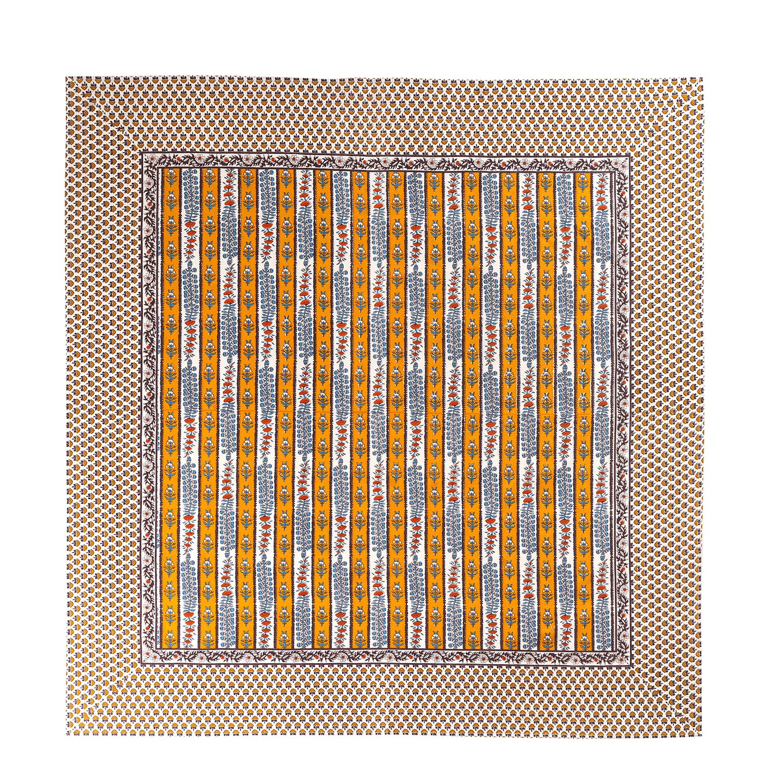 Dijon/Blue 71" x 71"