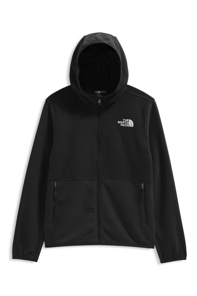 Kids' Glacier Polar Fleece Zip-Up Hoodie, Main, color, TNF BLACK