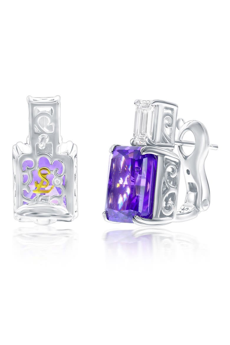 Gala Firework Stud Earrings, Alternate, color, PURPLE