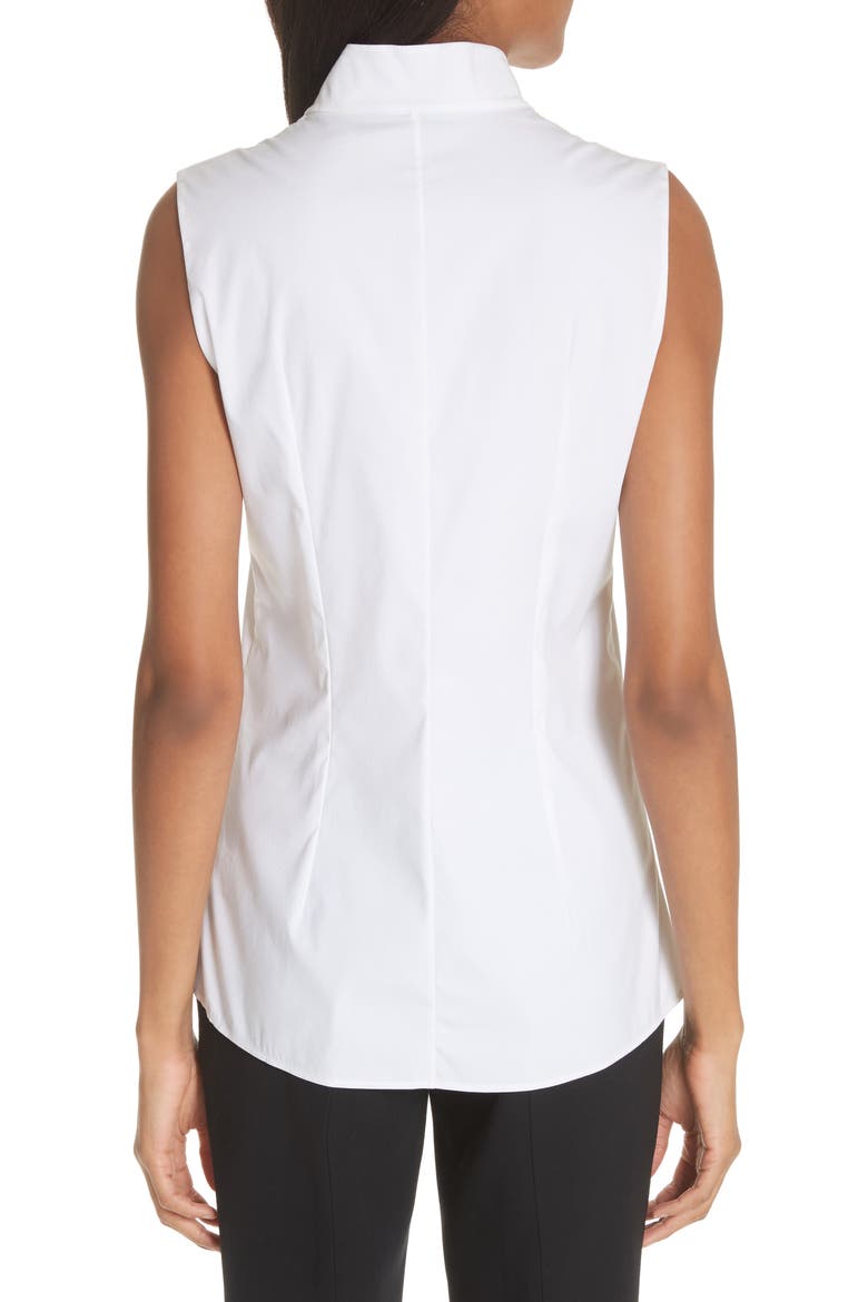 Notch Collar Blouse, Alternate, color, WHITE