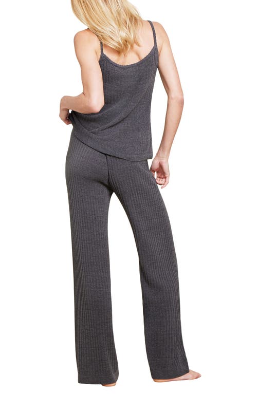 Barefoot Dreams Cozychic Ultra Lite Ribbed Lounge Pants In Carbon