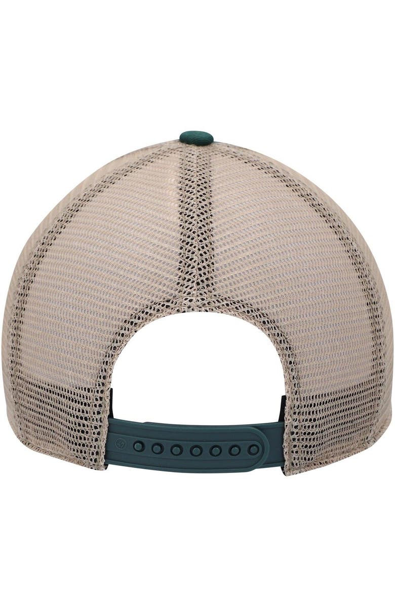 '47 Men's '47 Green/Natural Green Bay Packers Trawler Trucker Clean Up Snapback Hat, Alternate, color,
