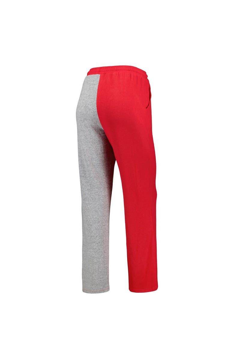 ZOOZATZ Women's ZooZatz Scarlet/Gray Ohio State Buckeyes Colorblock Cozy Tri-Blend Lounge Pants, Alternate, color, 