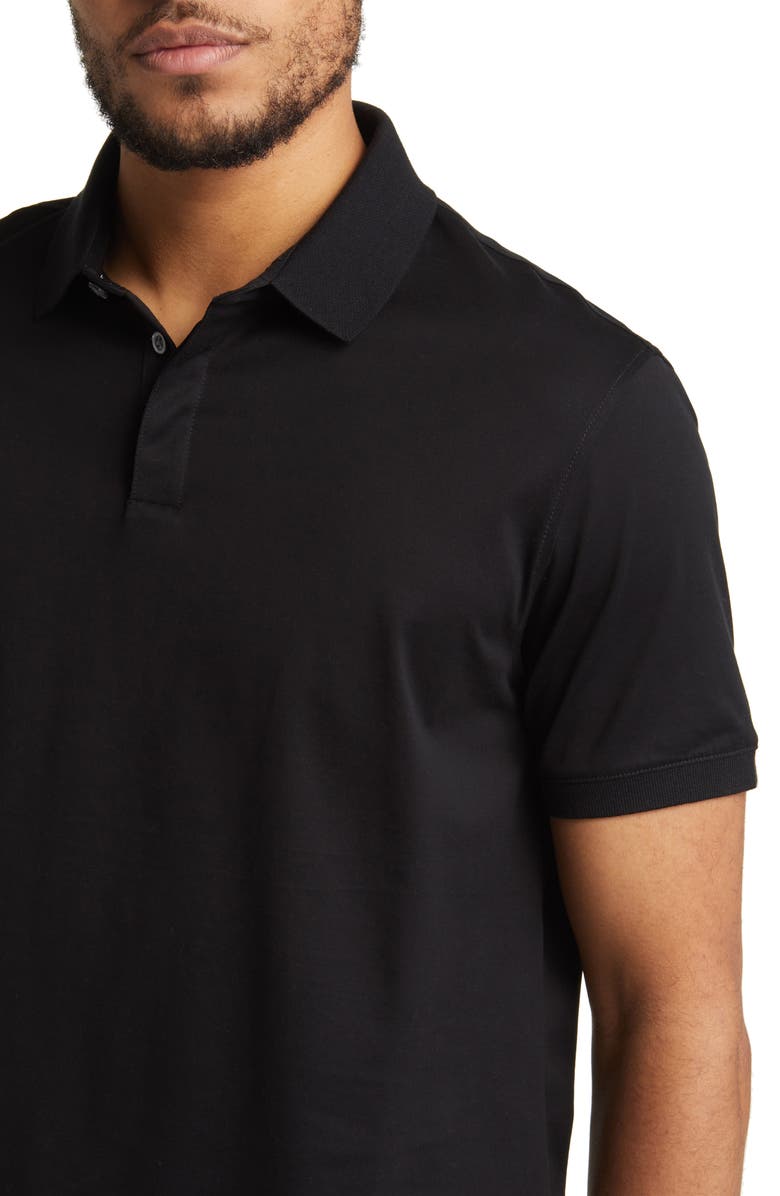 Emporio Armani Solid Cotton Polo, Alternate, color, 