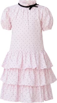 Mia Belle Girls Sweet Elegance Swiss Dot Dress