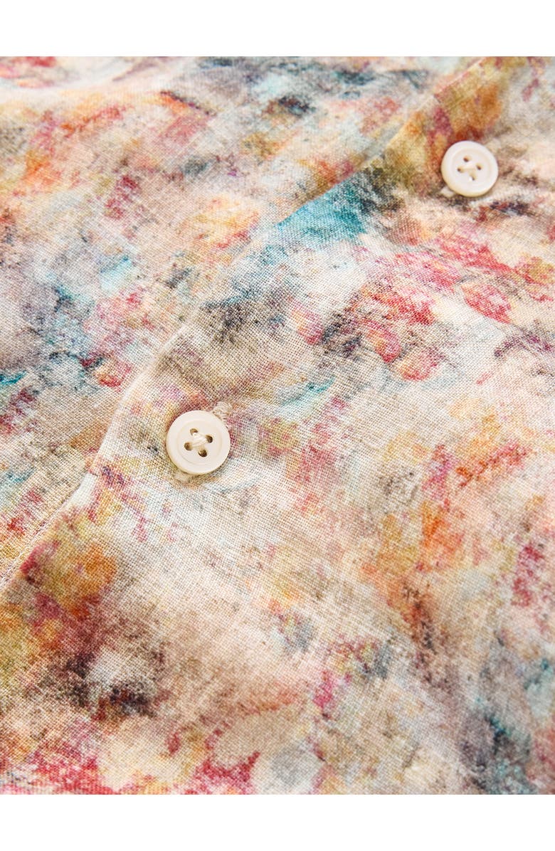 John Varvatos Luca Paint Pattern Button-Up Shirt, Alternate, color, Buttercup