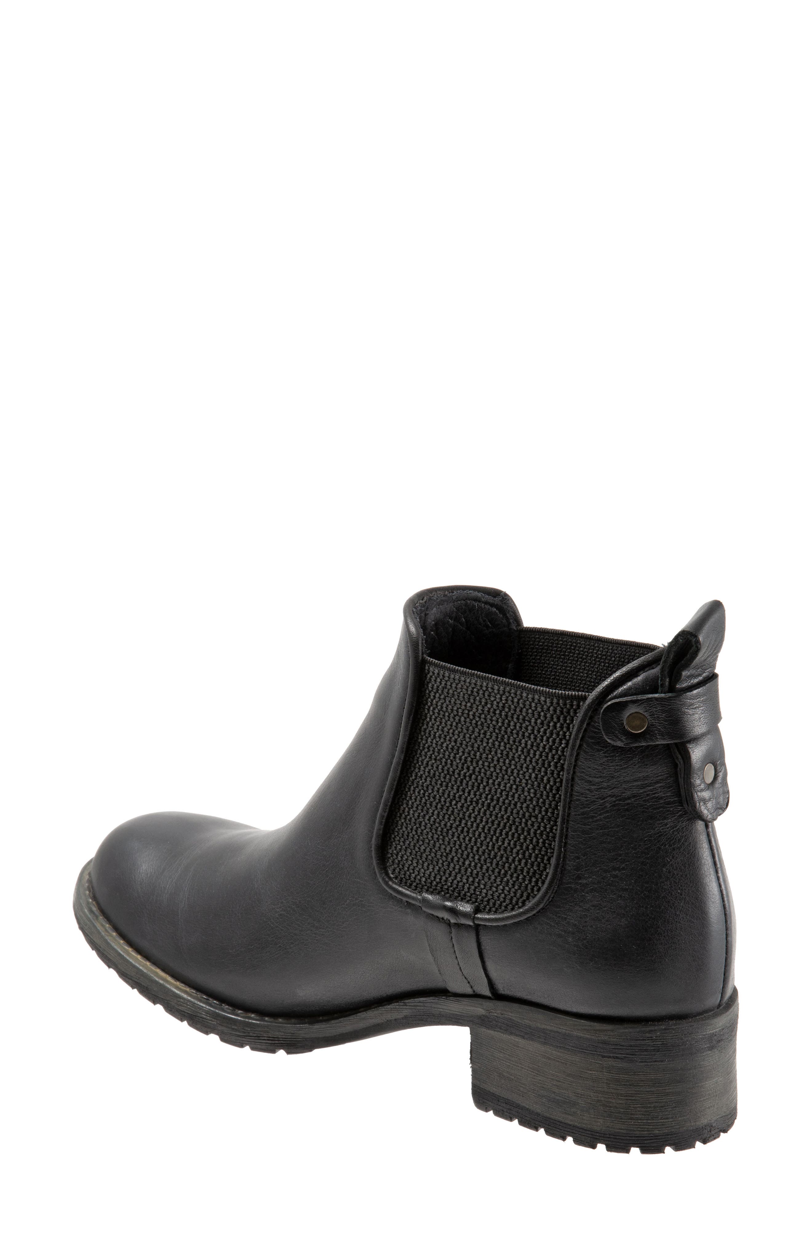 Cherish Chelsea Bootie, Alternate, color, BLACK LEATHER